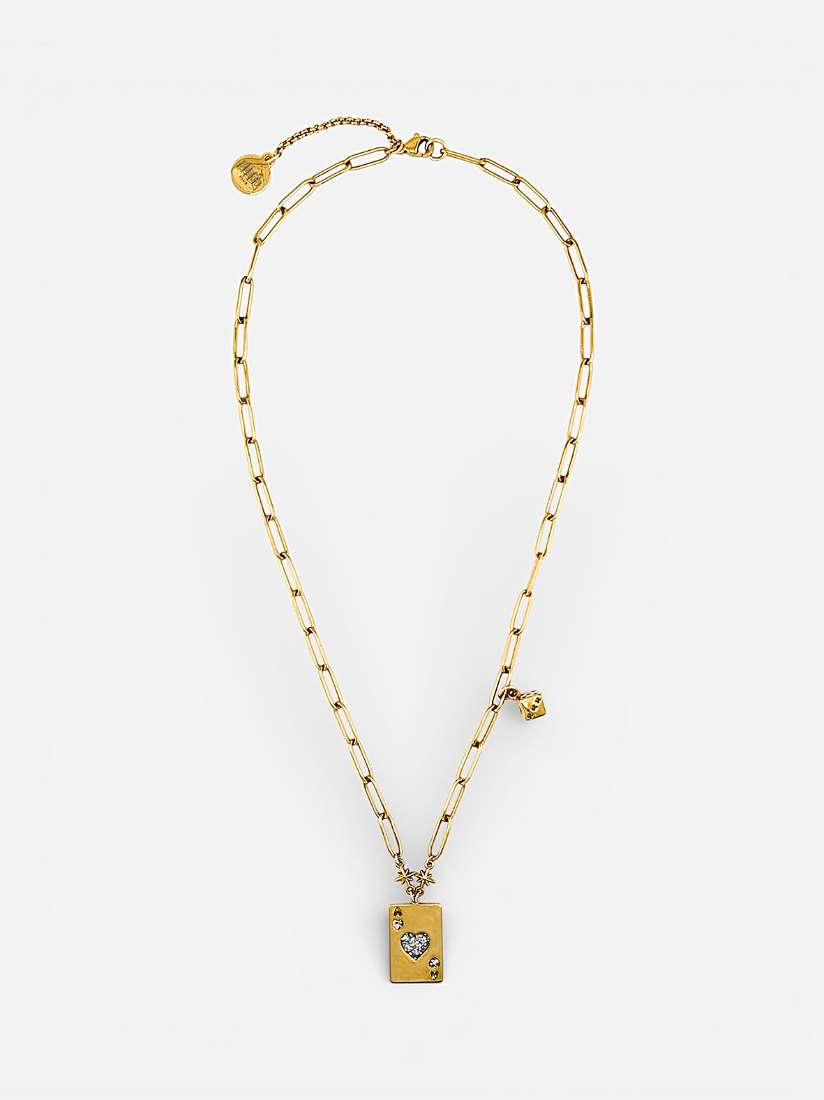 Collier bi-matière Double Jeu Argenté Bingo Club bijou audacieux