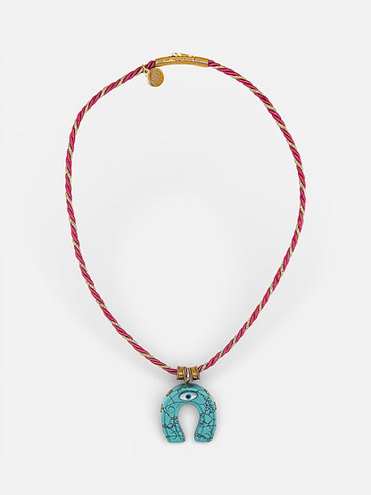 Collier Le Vegas avec pendentif pierre Turquoise naturelle Bingo Club